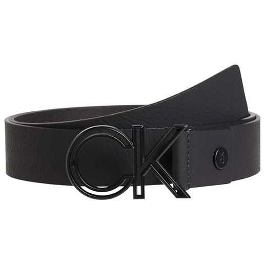 Calvin Klein uomo cintura in pelle, nero (ck black smooth), 130 cm