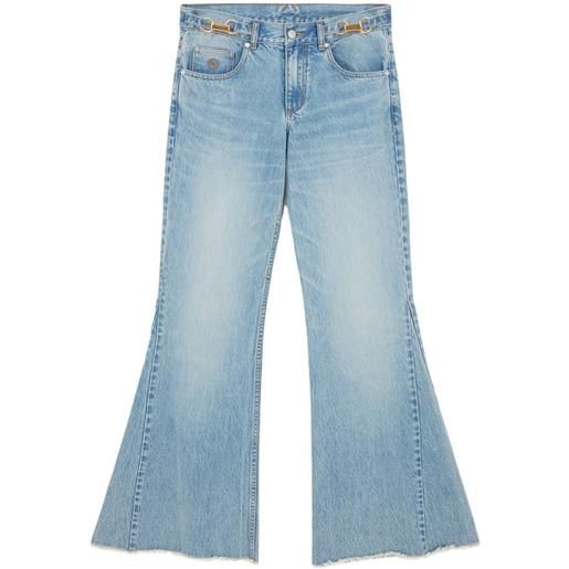 Stella McCartney jeans svasati a vita media - blu