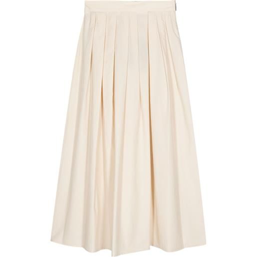 Moorer gonna midi ryanne-wfc plissettata - toni neutri