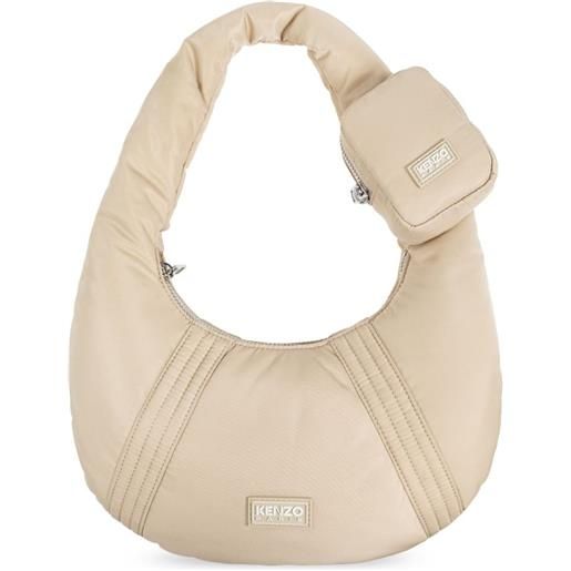 Kenzo borsa a spalla kenzogo - toni neutri