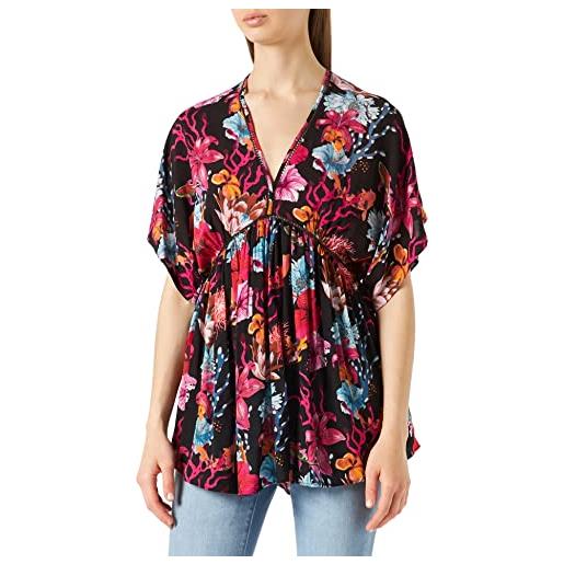 Desigual vest_angelina, copricostume da bagno da donna, black, xl