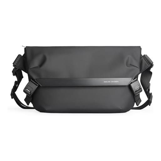 MARK RYDEN borsa a tracolla in tela per studenti e universit√† - borsa laptop da 11 nero