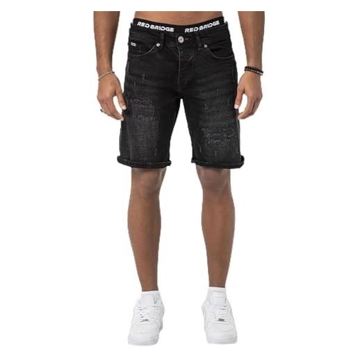 Pantaloncini Uomo RED BRIDGE - Jogger Corti In Cotone Elasticizzato, Tasche Con Zip - Foto 2