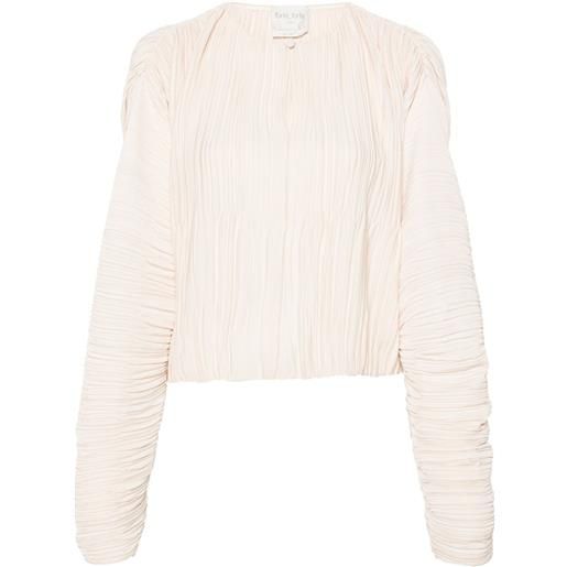 Forte Forte blusa plissettata - toni neutri