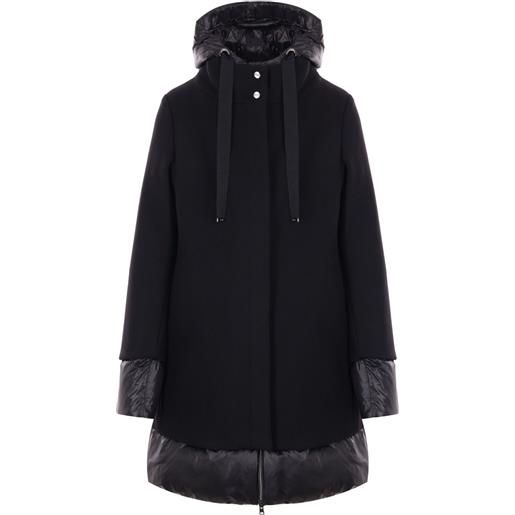 Herno cappotto leggero svasato - nero