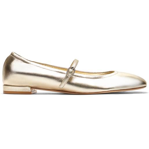 Stuart Weitzman claris ballet flat light gold