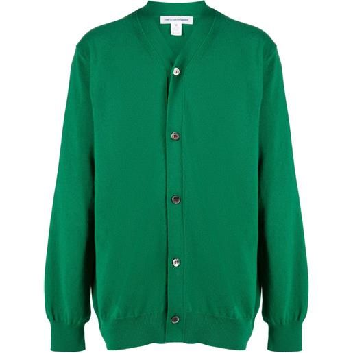 Comme Des Garçons Shirt cardigan con scollo a v - verde