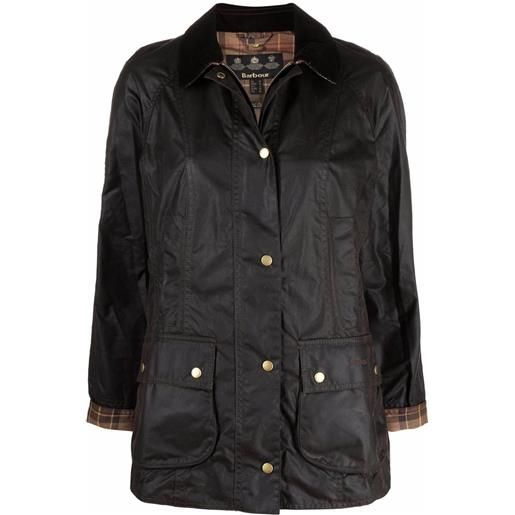 Barbour giacca beadnel waxed - marrone