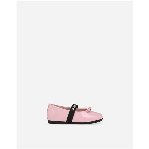 Dolce & Gabbana ballerina in vernice con fiocco