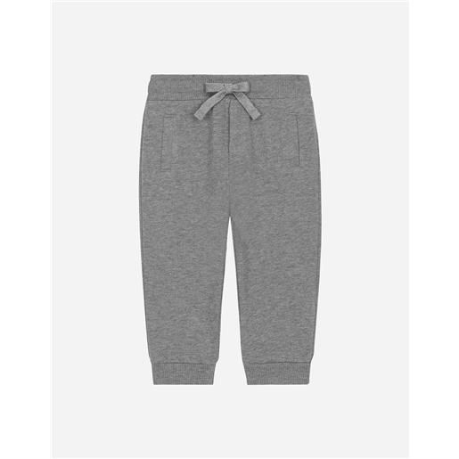 Dolce & Gabbana pantaloni jogging in jersey con placca logo