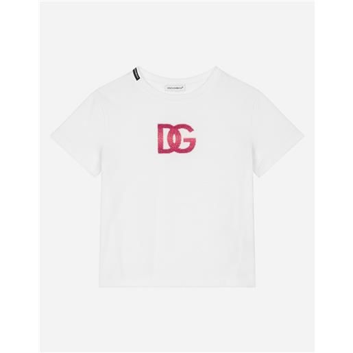 Dolce & Gabbana t-shirt in jersey con logo dg