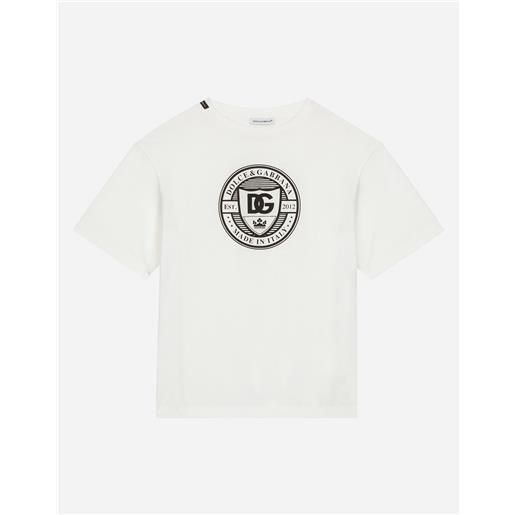 Dolce & Gabbana t-shirt in jersey con logo dg