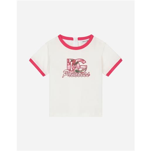 Dolce & Gabbana t-shirt in jersey con logo dg