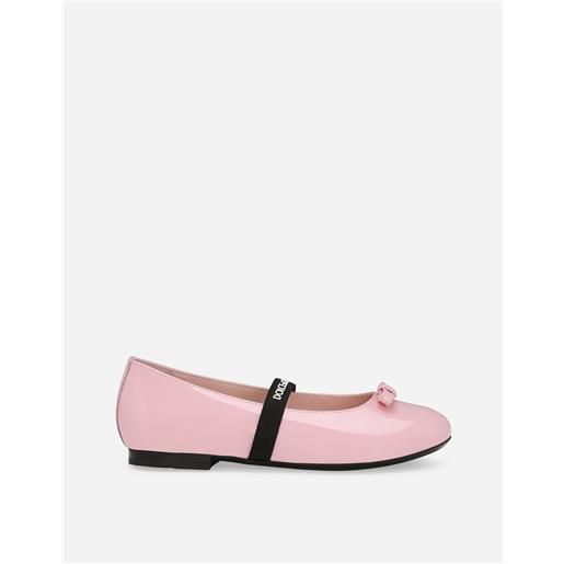 Dolce & Gabbana ballerina in vernice con fiocco