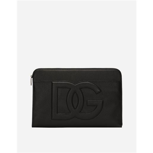 Dolce & Gabbana pouch grande in pelle di cervo