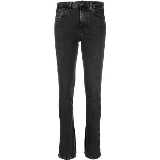 3x1 jeans skinny a vita alta - nero