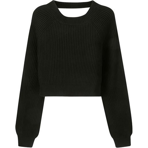 Yohji Yamamoto top crop - nero
