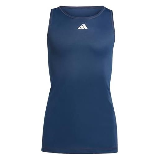 adidas bambina girls club tank top, collegiate navy, 13-14 years