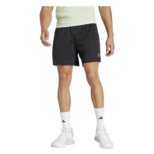 adidas pantaloncini casual da uomo train essentials seasonal big logo shorts