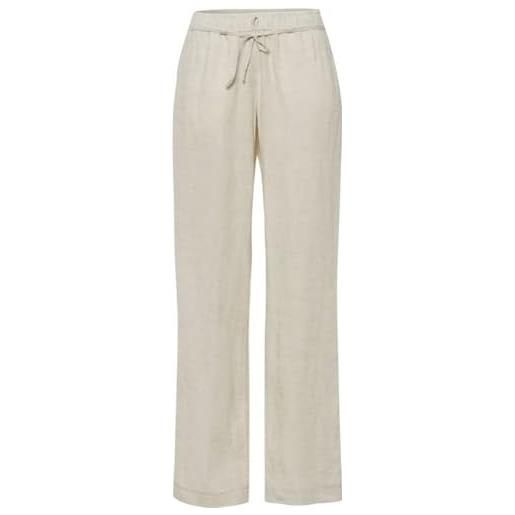 BRAX stile farina puro lino pantaloni, beige claro, 26w x 34l donna
