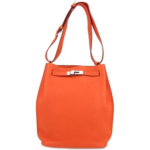 Hermès Pre-Owned - borsa a spalla so kelly 2020 - uomo - pelle - taglia unica - arancione