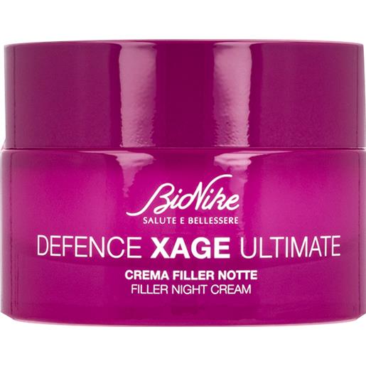 BioNike defence xage ultimate crema viso filler notte rughe profonde (50 ml)
