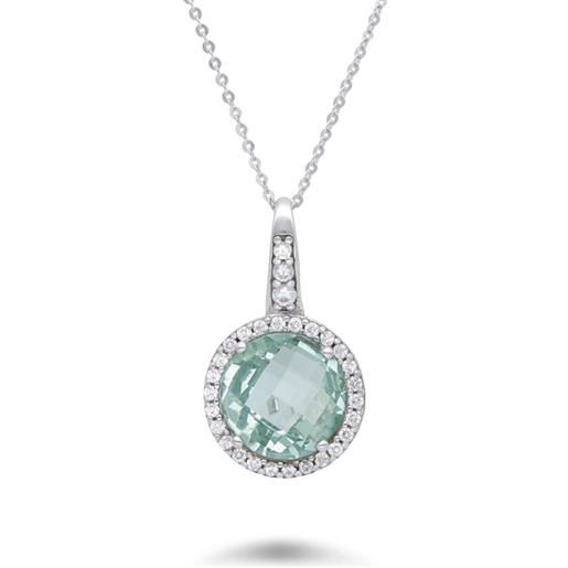 ALFIERI & ST. JOHN 925 collana armonia con ametista verde