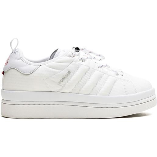 adidas sneakers campus core white x moncler - bianco