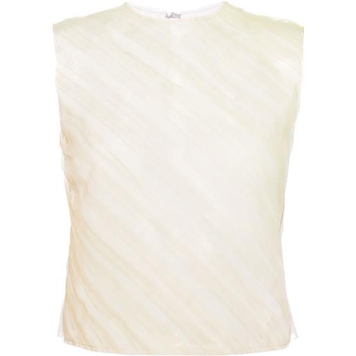 Viktor & Rolf canotta plissettata - verde