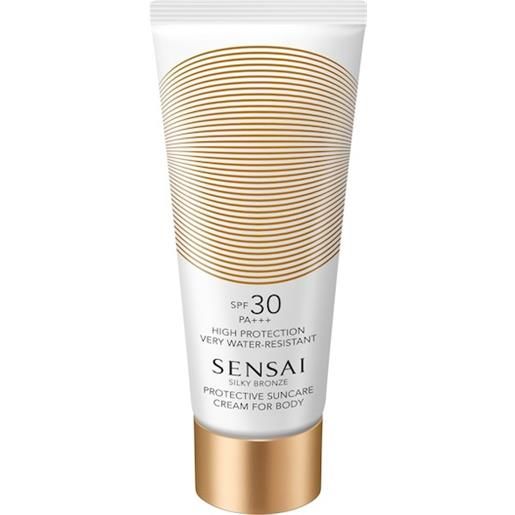 SENSAI cura-del-sole silky-bronze. Protective suncare cream spf 30 spf 30 150 ml (520,20 € / 1 l)