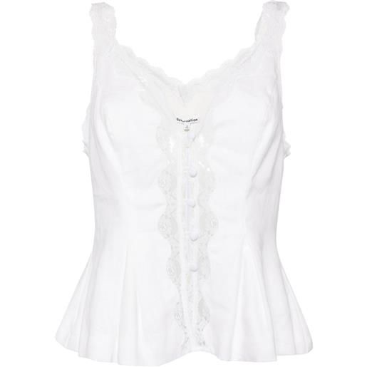 Reformation top josefina - bianco