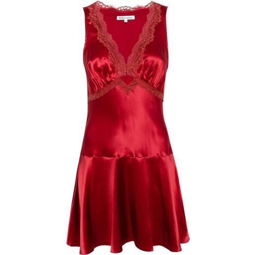 Reformation abito corto belva - rosso