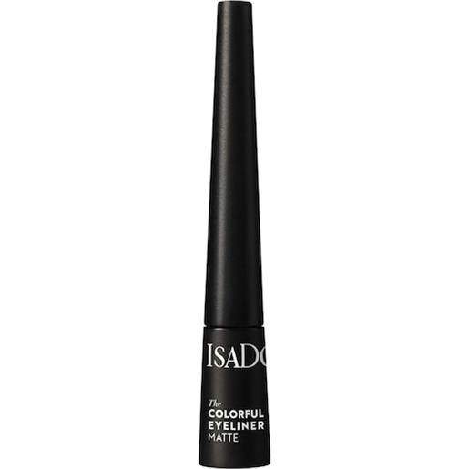 Isadora occhi eyeliner-kajal. Eyeliner colorato opaco 10 black 2.3 ml ()