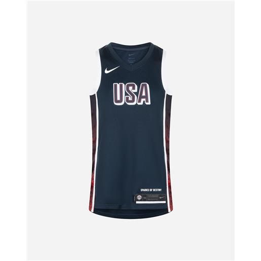 Nike usa road m - canotta basket - uomo - blu