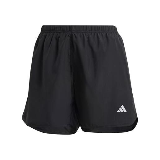 adidas pantaloncini corti da donna run it xl4, colore nero, nero, xl
