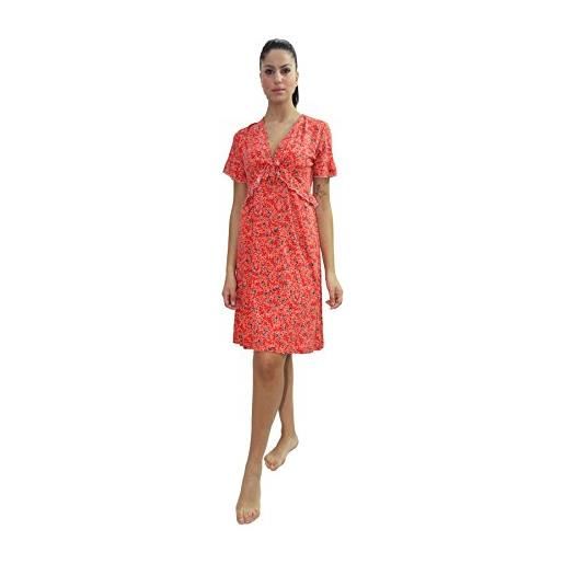 Twinset Milano abito manica corta in maglina twin set, fantasia provenzale. L