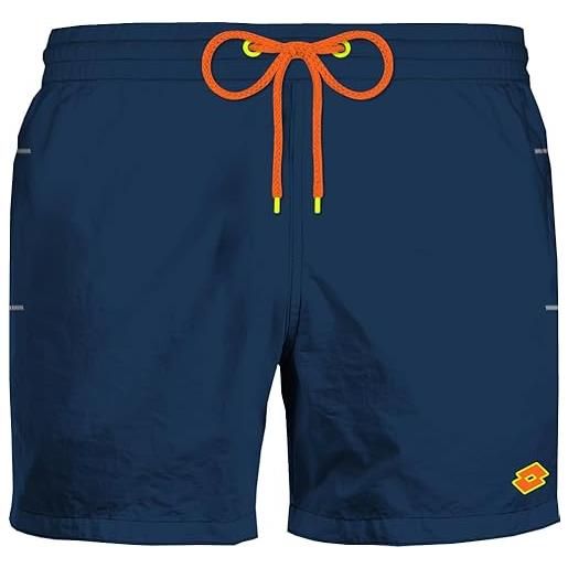 Lotto costume uomo calibrato oversize boxer mare pantaloncini da bagno art. 448312 (it, testo, 3xl, regular, regular, blu)