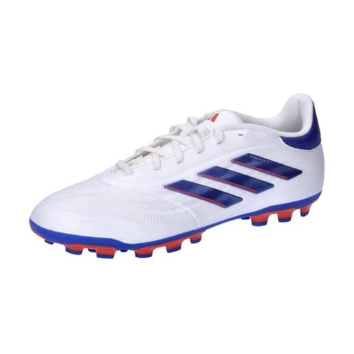 adidas copa pure league football boots artificial grass, scarpe da calcio unisex-adulto, cloud white/lucid blue/solar red, 46 eu