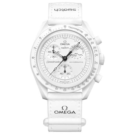 Swatch orologio da polso moonswatch omega x mission to the moonphase snoopy