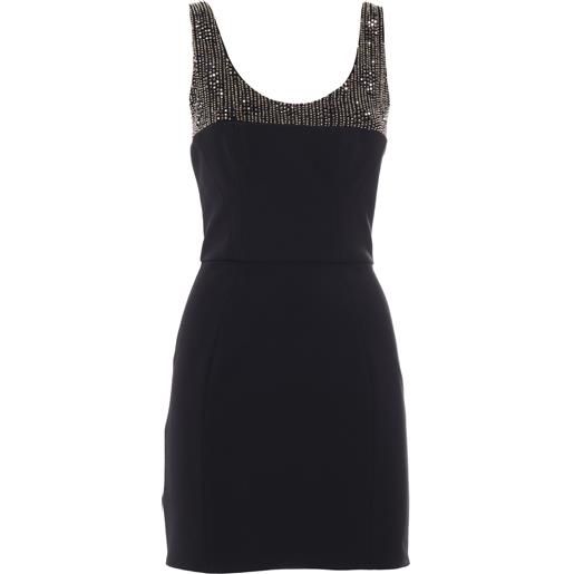 ELISABETTA FRANCHI abito nero con perline