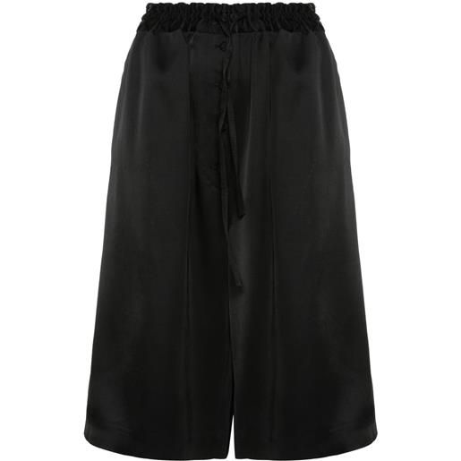 Jil Sander shorts con coulisse - nero