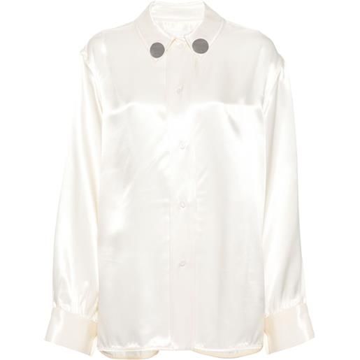 Jil Sander camicia con maniche a spalla bassa - toni neutri