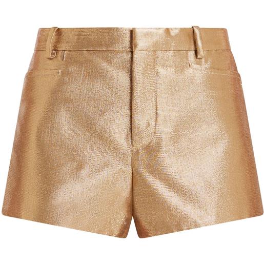 TOM FORD shorts a vita alta - oro