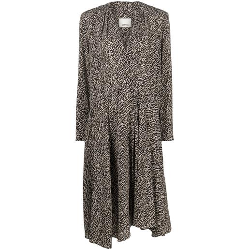 ISABEL MARANT abito midi patel - nero
