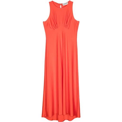 Sonia Rykiel abito midi svasato - arancione
