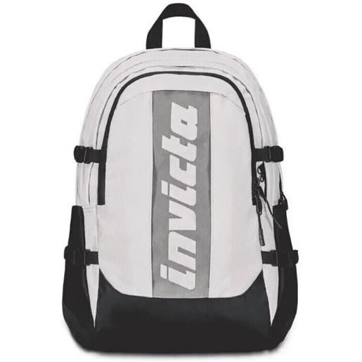 Zaino scuola viaggi invicta act plus fibra ottica grigio