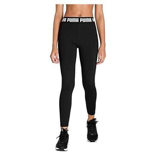 PUMA train strong high waist full tight, collant unisex, nero, l