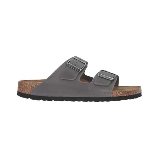 Birkenstock arizona birko-flor, zoccoli unisex adulto, moka, 44 eu