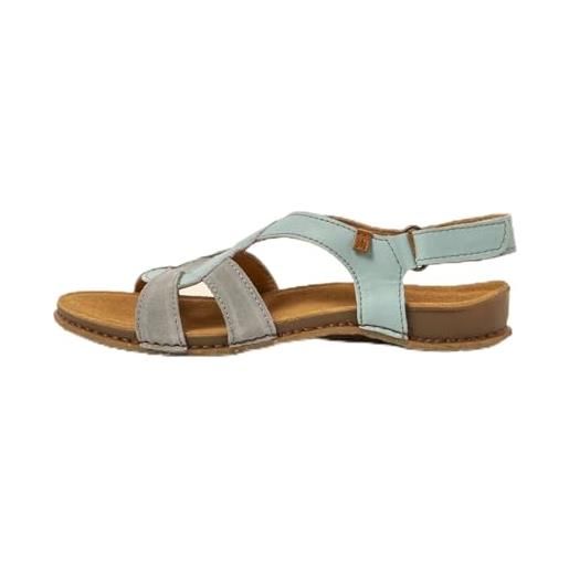 El Naturalista n5819 panglao, sandali piatti donna, liken, 39 eu larghezza