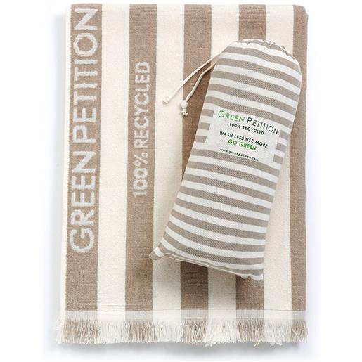 Green Petition telo mare 100x180cm 50% cotone riciclato 50% plastica riciclata